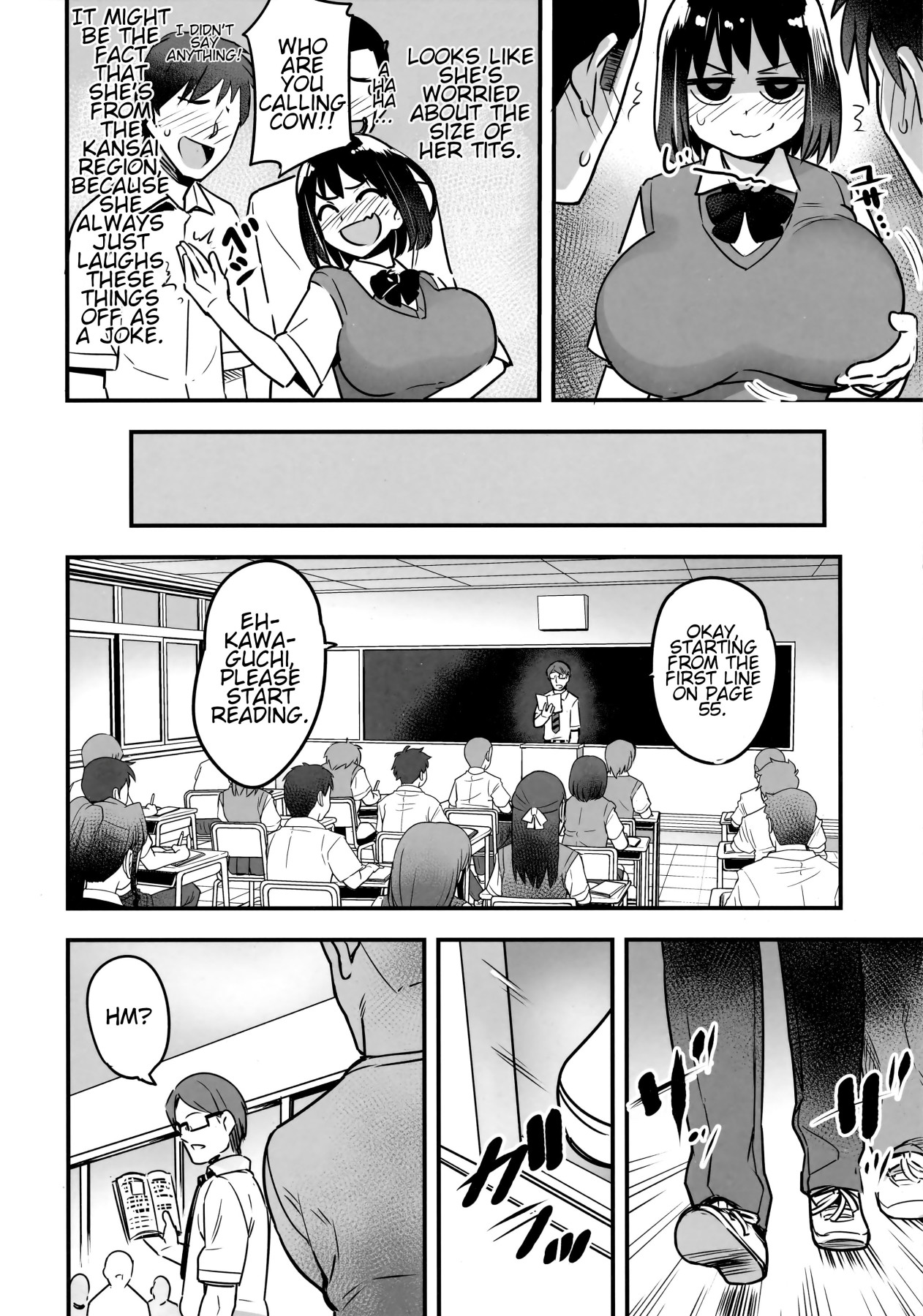 Hentai Manga Comic-The Class Rep Is Buck Naked-Read-6